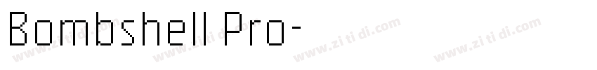 Bombshell Pro字体转换